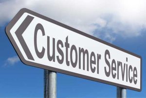 customer service sign